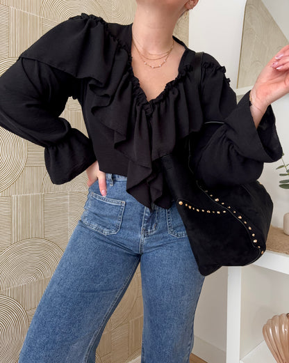 Blouse noire - ANASTASIA