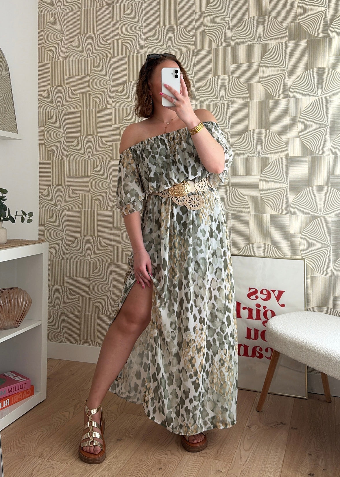 Robe longue kaki - SAVANNAH