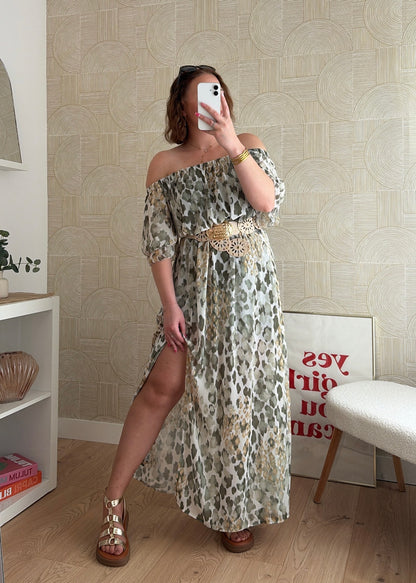 Robe longue kaki - SAVANNAH