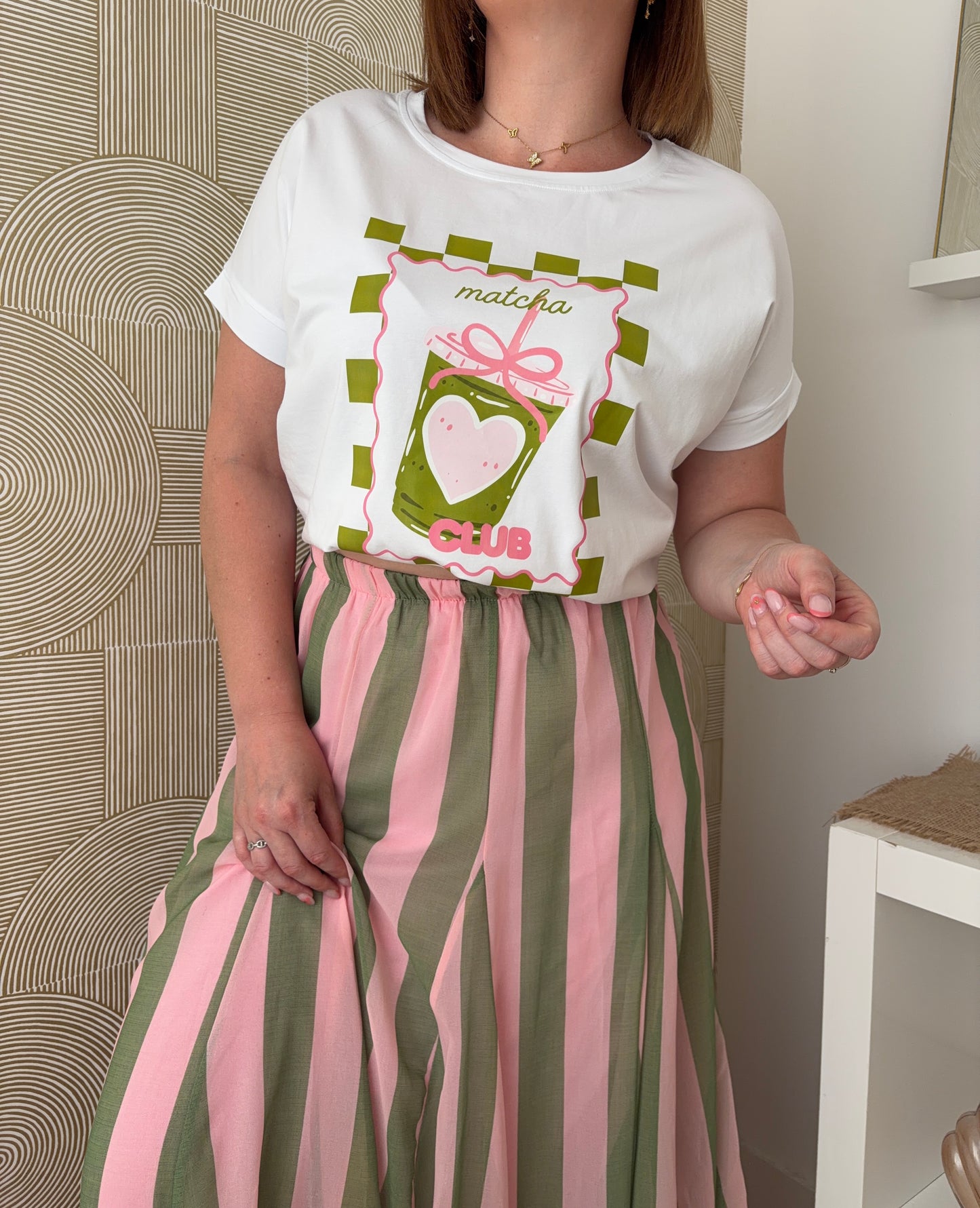 T-shirt blanc - MATCHA CLUB
