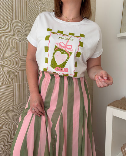 T-shirt blanc - MATCHA CLUB
