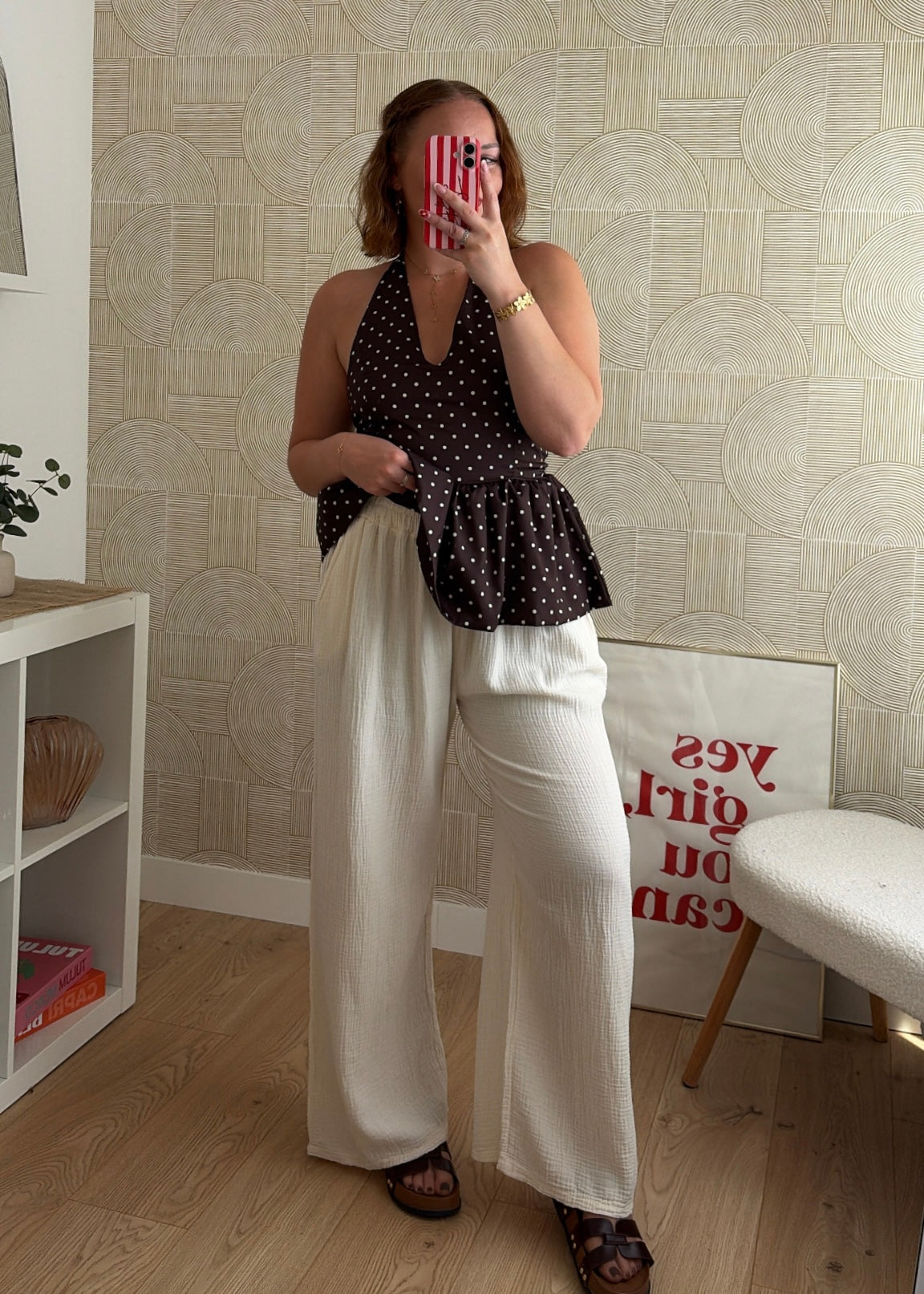 Pantalon beige - GAZE DE COTON