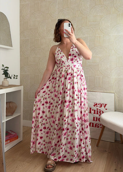 Robe longue fleurie - AMÉLIA