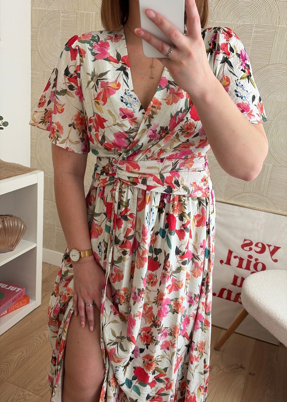 Robe longue à fleurs - ROSALY