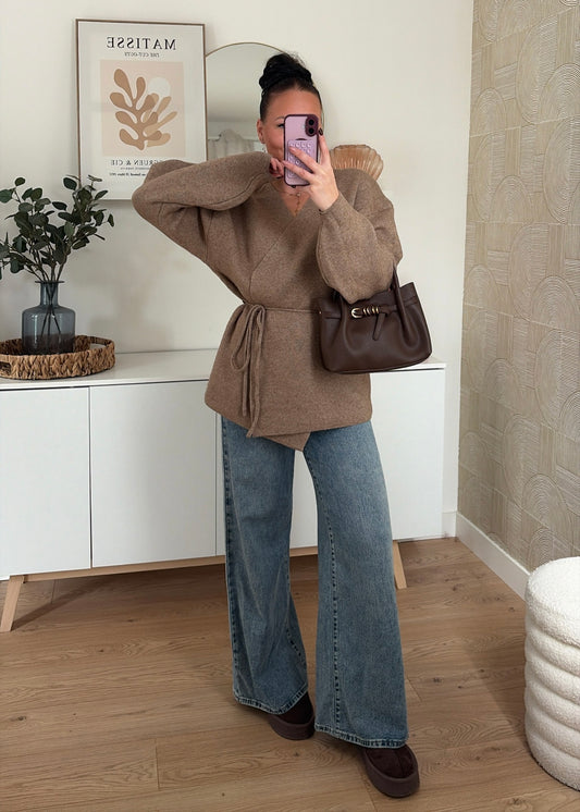 Kimono taupe - MAYA