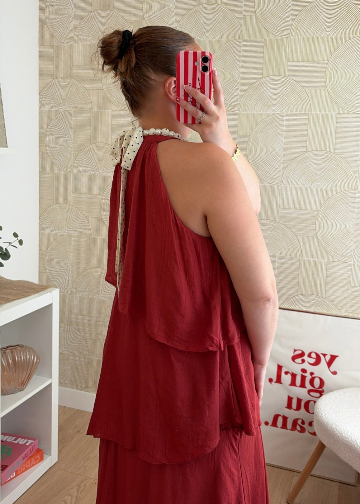 Robe longue rouille - ROMANE