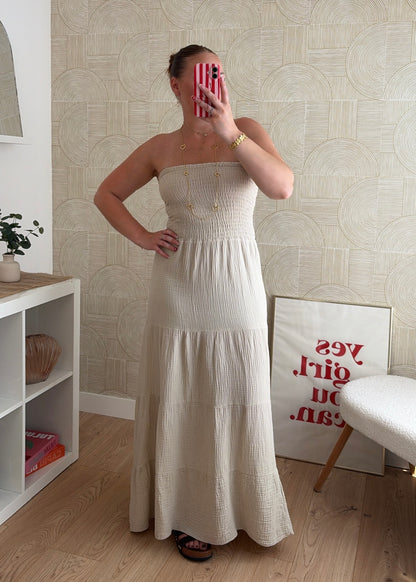 Robe bustier beige - MAËLYS