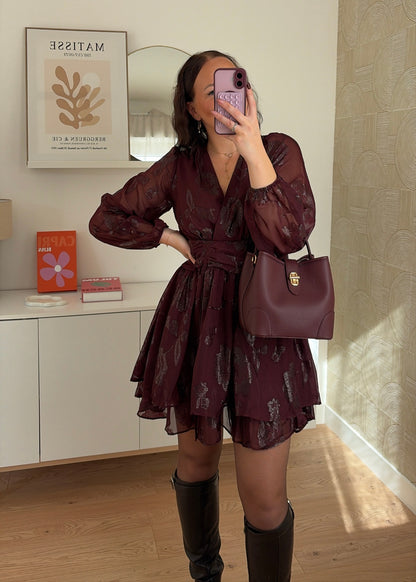 PRÉCOMMANDE / Robe courte paillettes - VICTORIA
