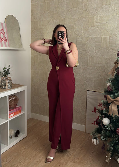 Combinaison bordeaux "ÉLÉGANTE"