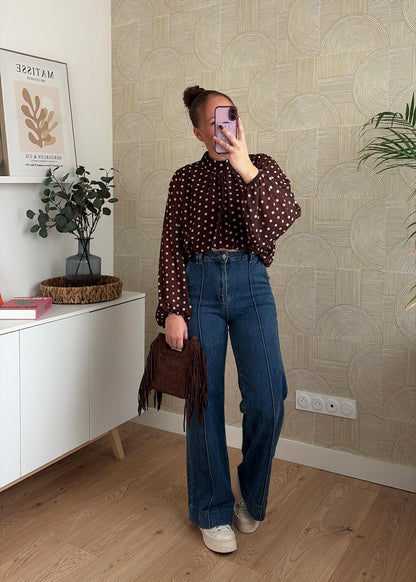 Blouse choco - POIS