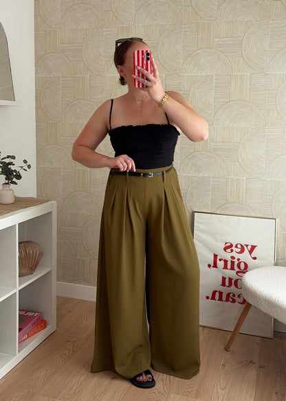 Pantalon olive - PALAZZO