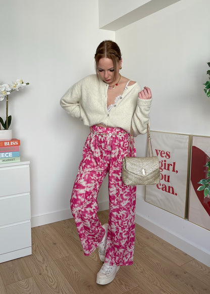 Pantalon fluide rose SORA