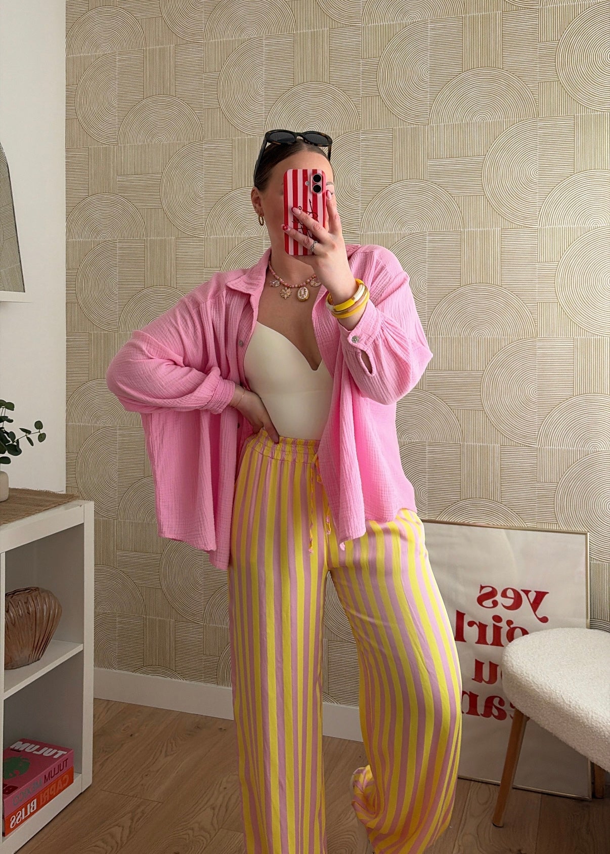 Chemisier rose - GAZE DE COTON
