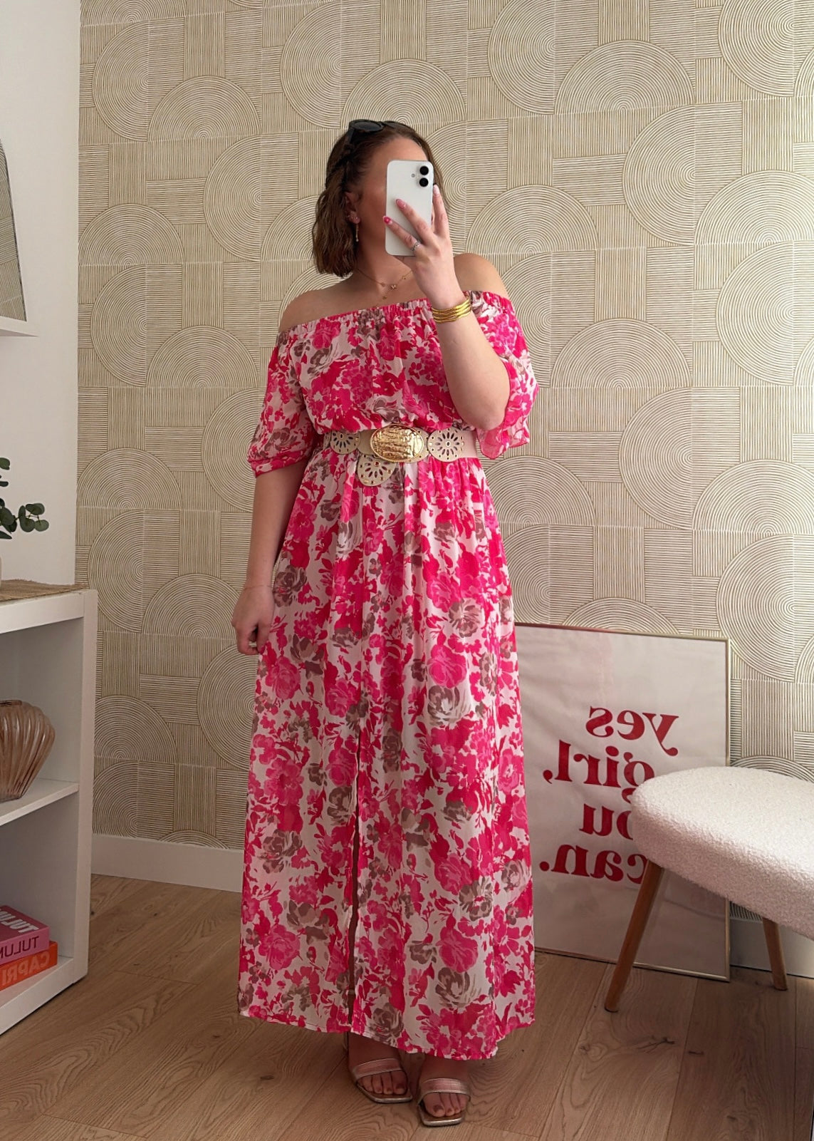 Robe longue rose - HAWA