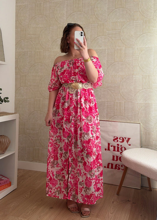Robe longue rose - HAWA