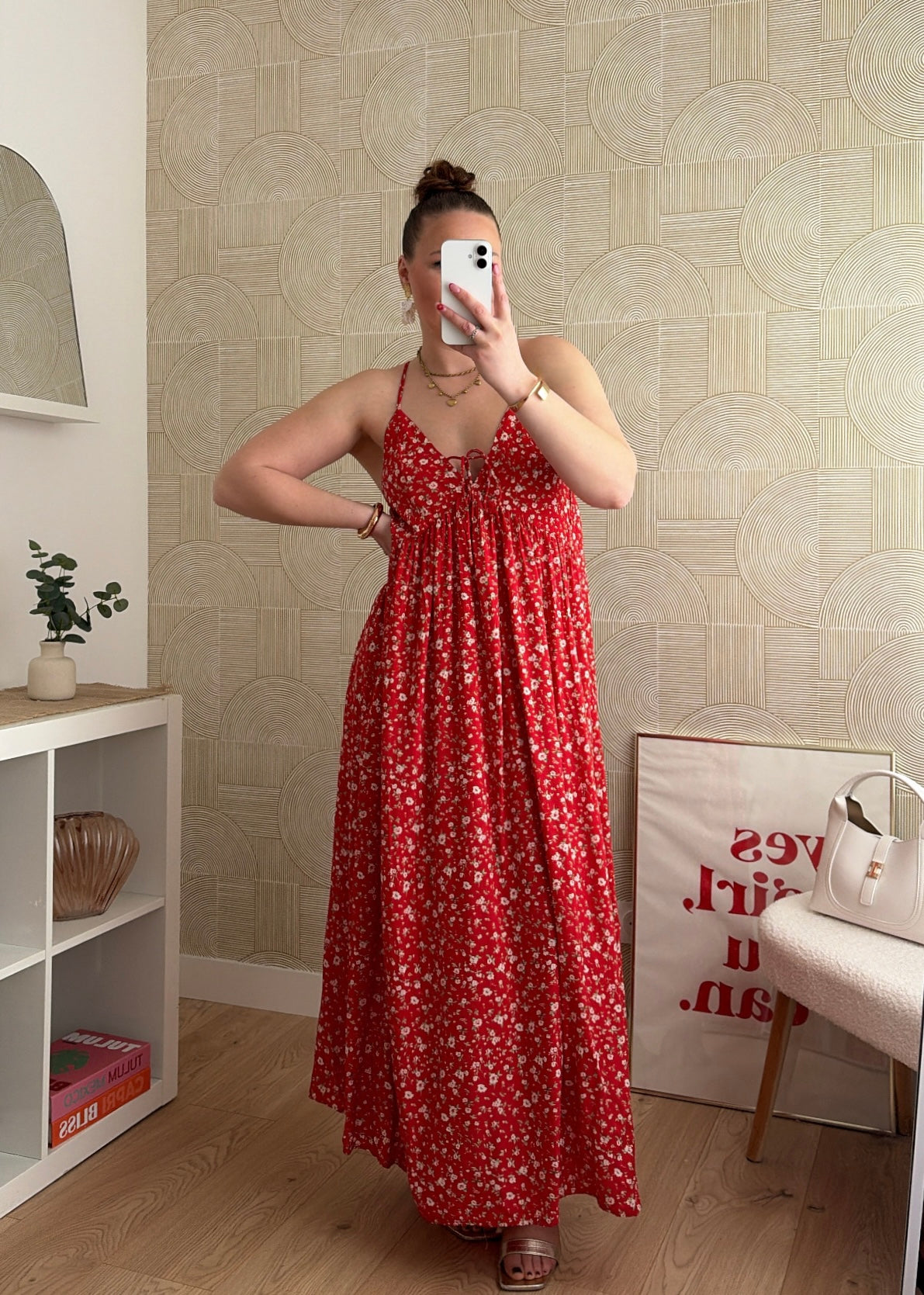 Robe longue rouge - SUNSET
