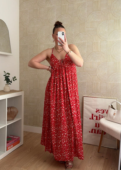Robe longue rouge - SUNSET