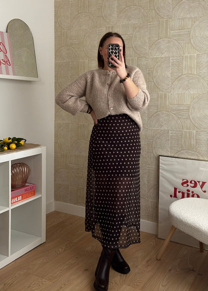 Jupe longue à pois - SHANE