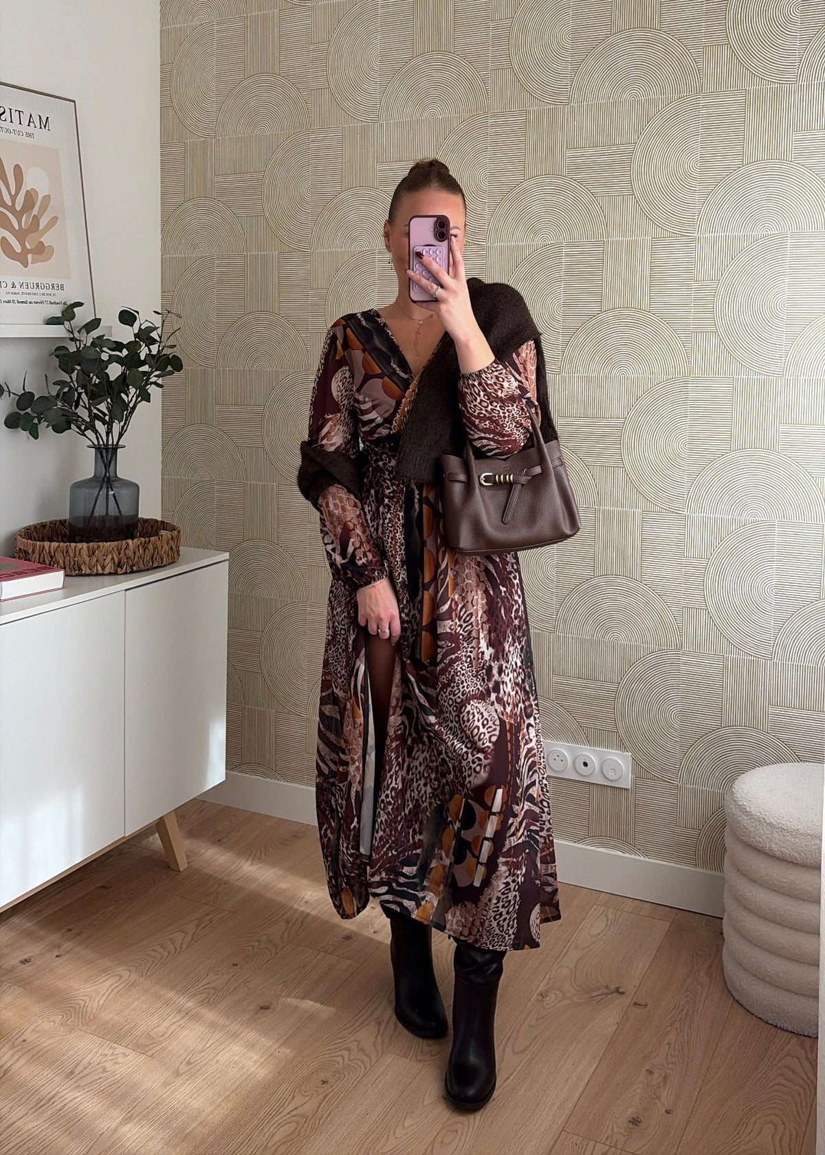 Robe longue choco - SAVAGE