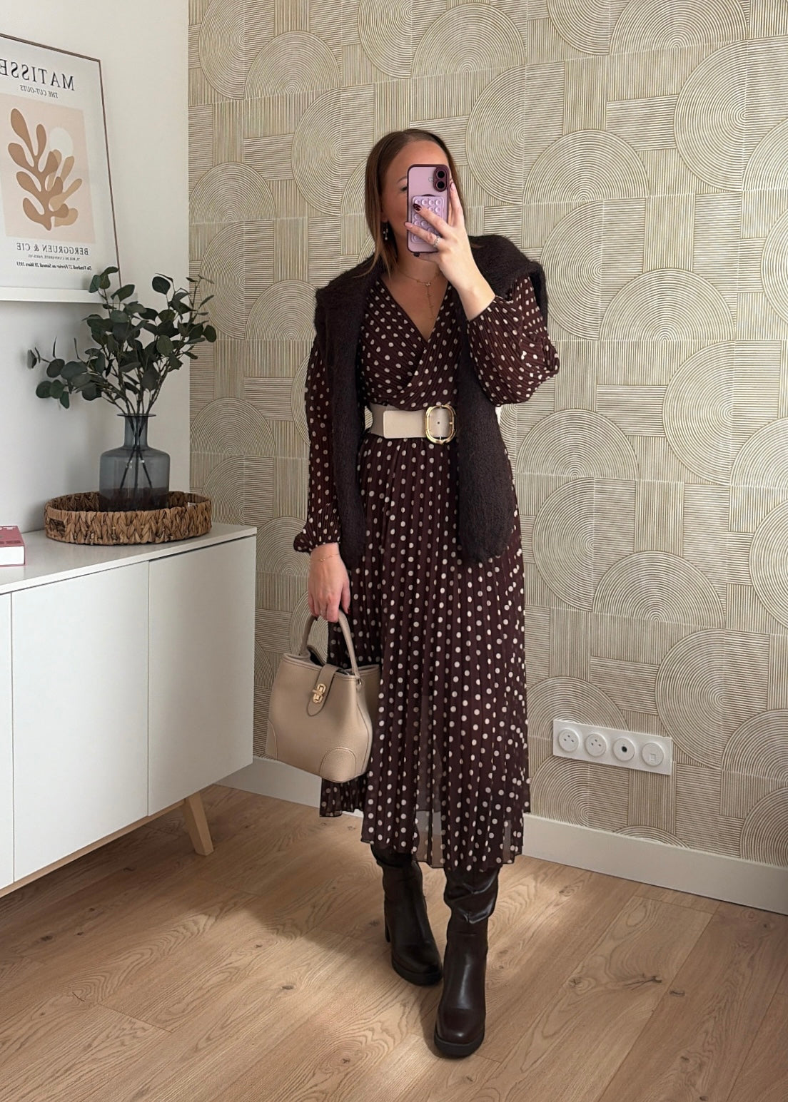 Robe longue à pois - EVA