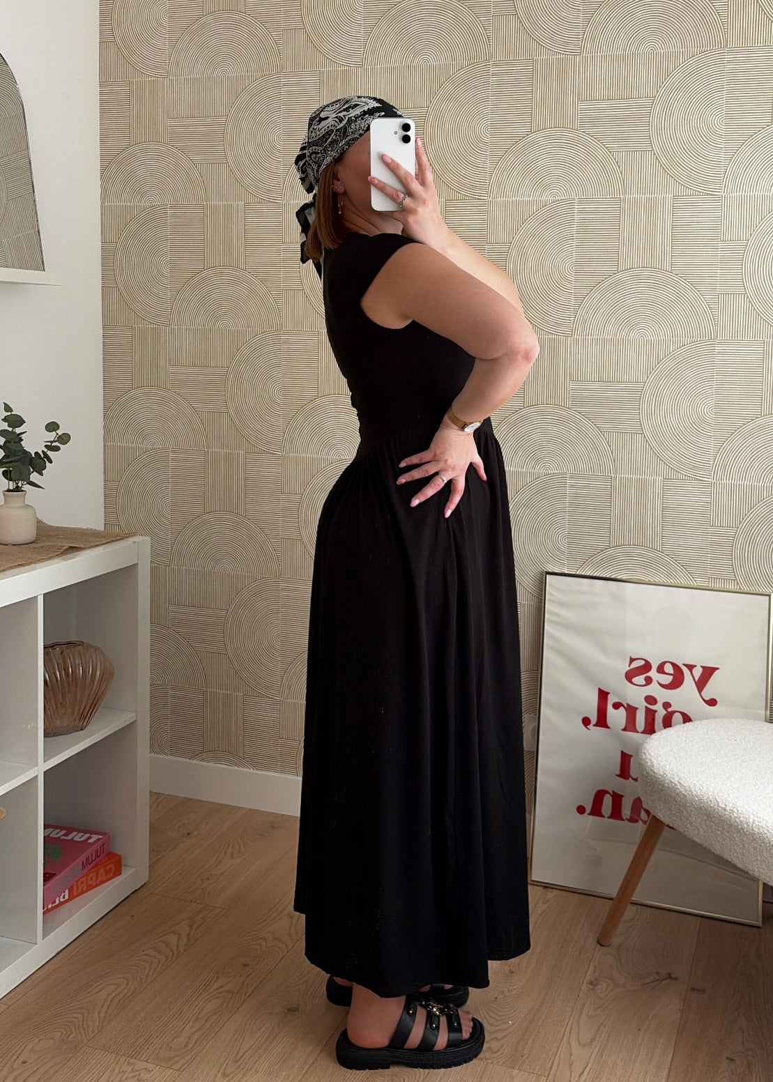 Robe longue noire - HARMONY