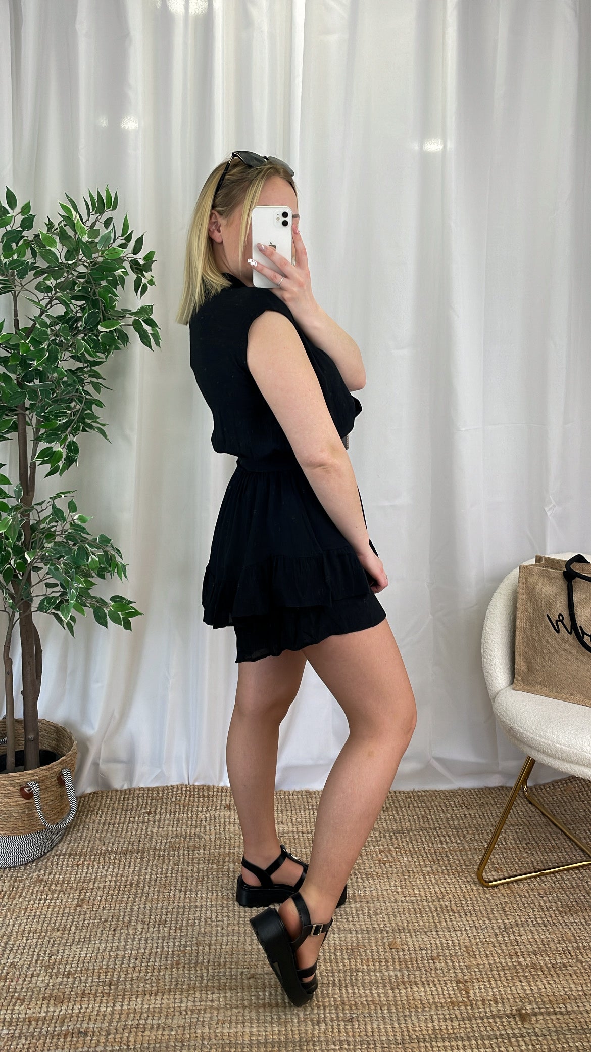 Combinaison short noire - DAJORA