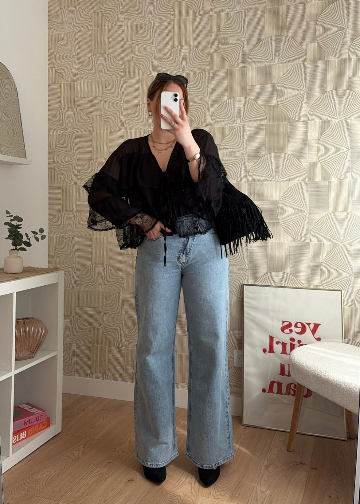 Blouse noire - DENTELLE