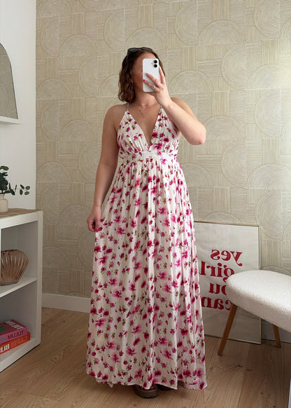 Robe longue fleurie - AMÉLIA