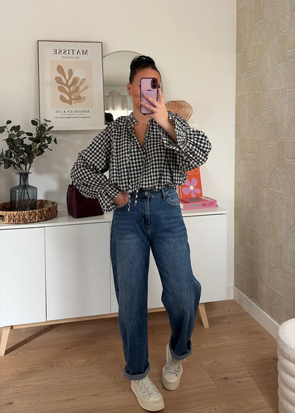 Blouse vichy - NAVY