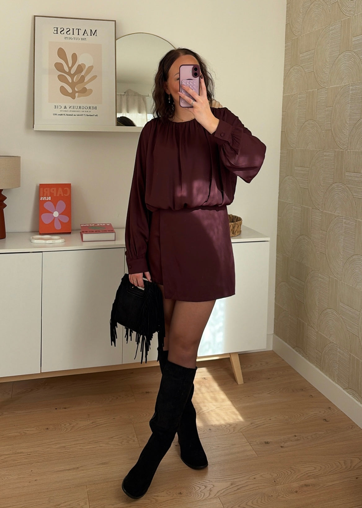 Combinaison bordeaux - LYDIE