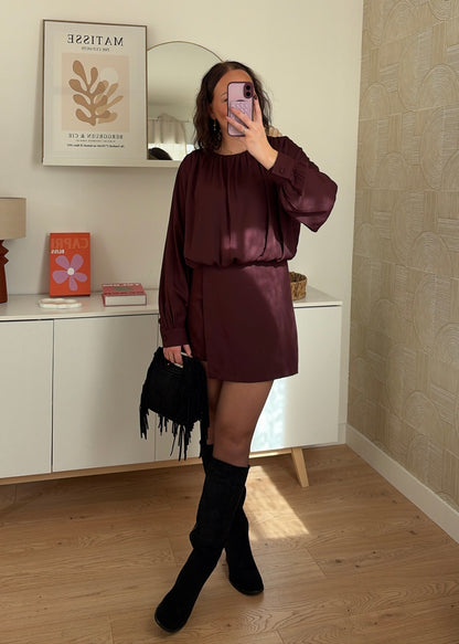 Combinaison bordeaux - LYDIE