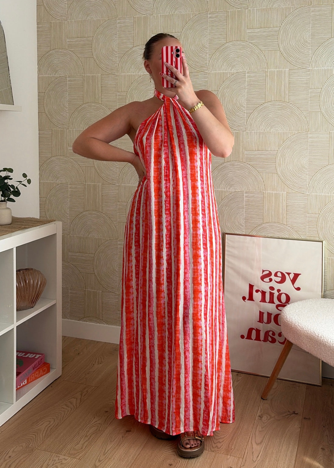 Robe longue corail - MAYA