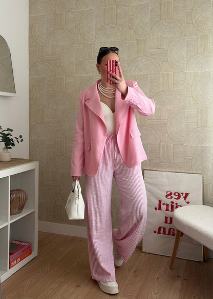 Pantalon rose - GAZE DE COTON