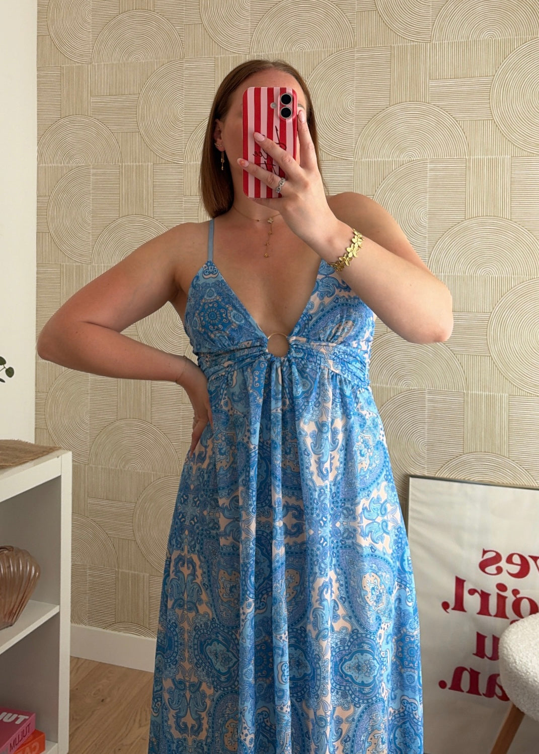 Robe longue bleue - SIENNA