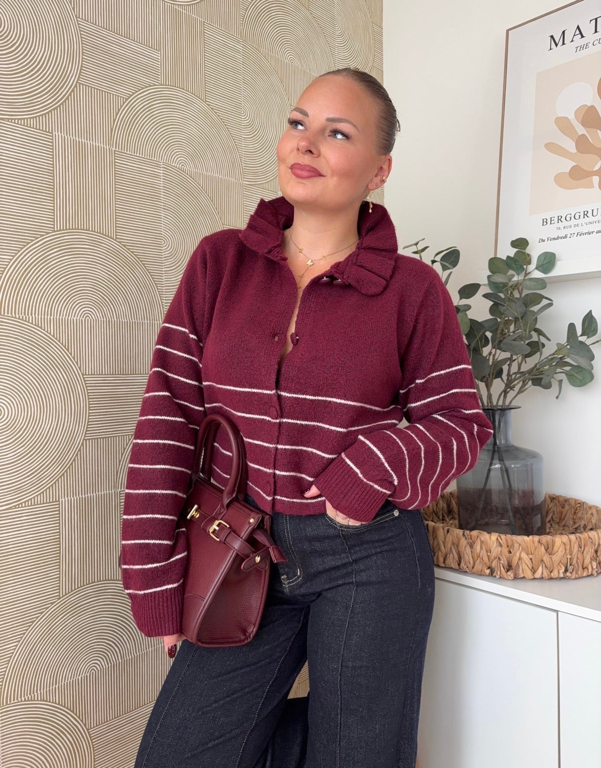 Gilet bordeaux - CLARA
