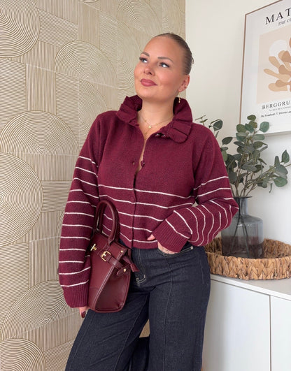 Gilet bordeaux - CLARA