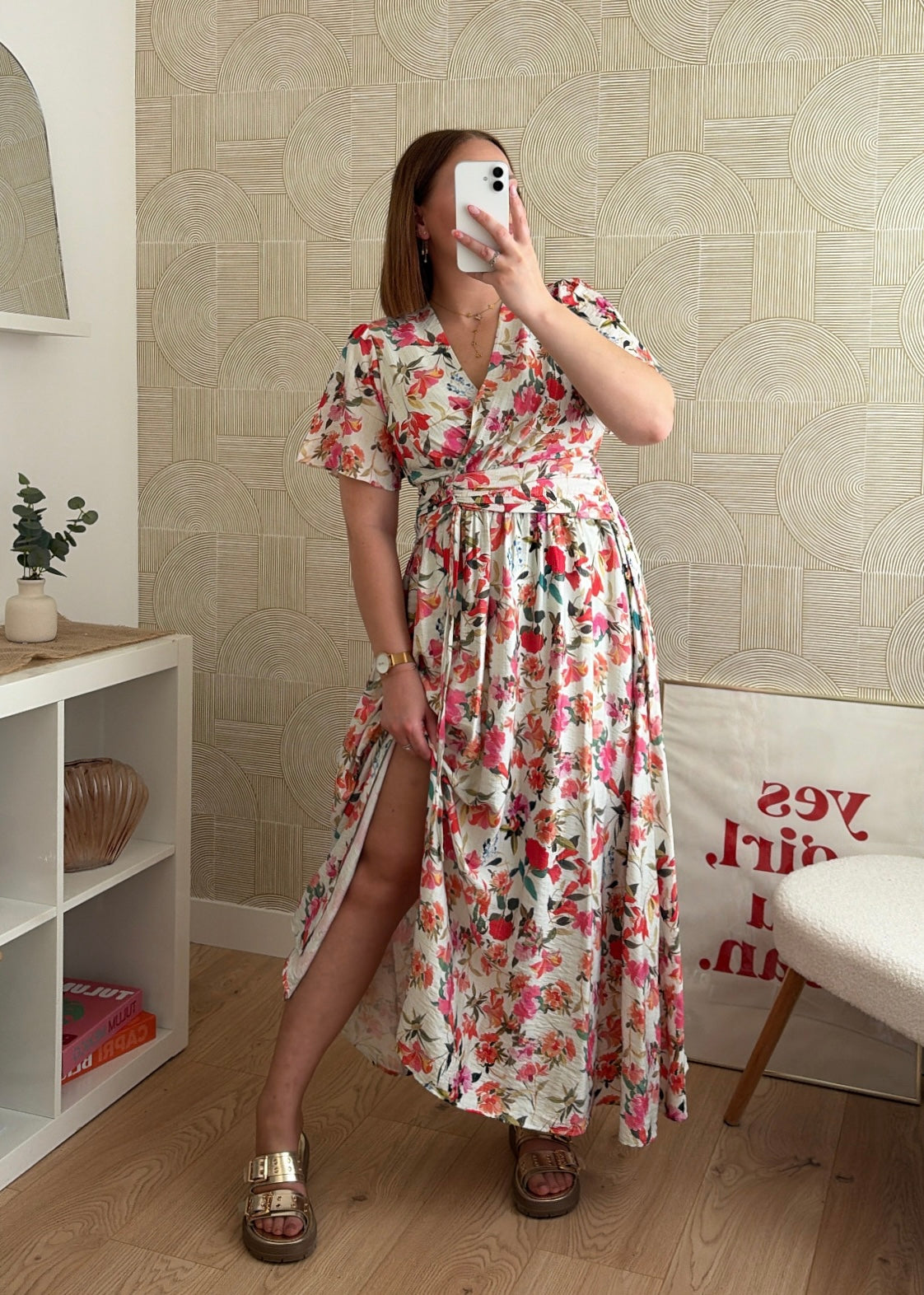 Robe longue à fleurs - ROSALY