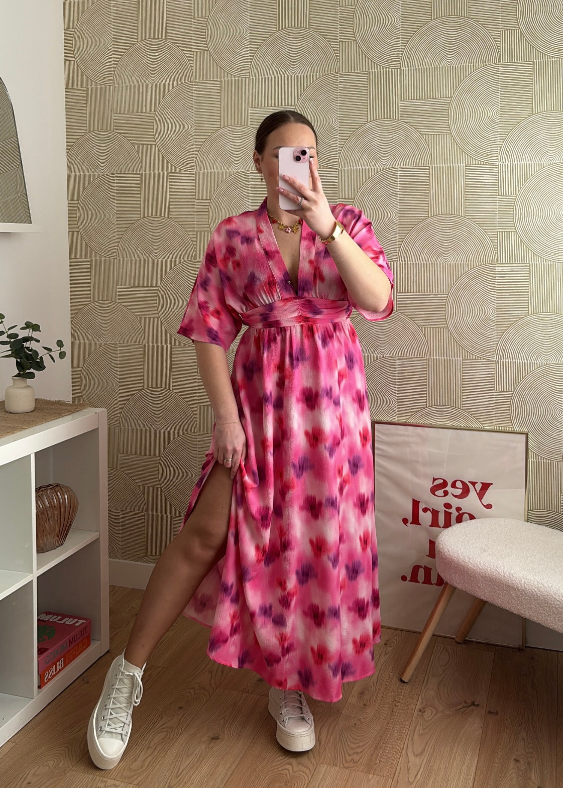 Robe longue rose - ENEA