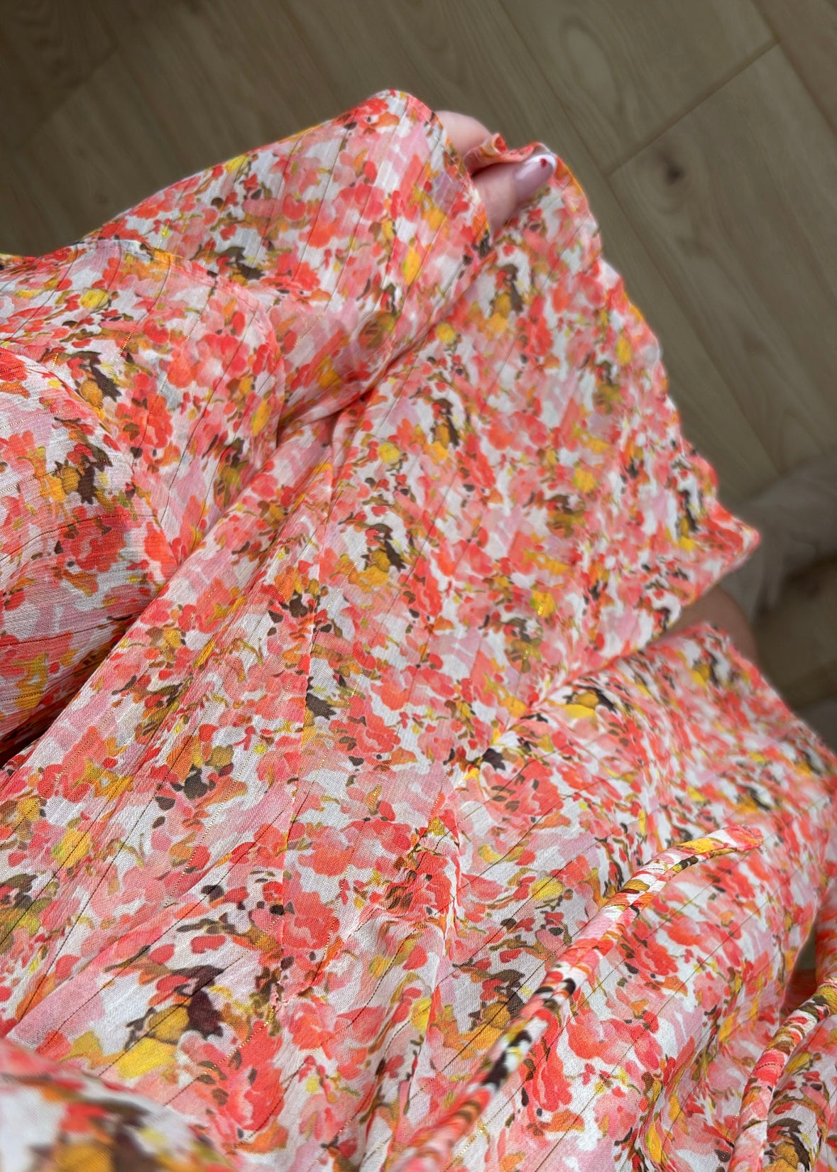 Robe fleurie orange - MANGA