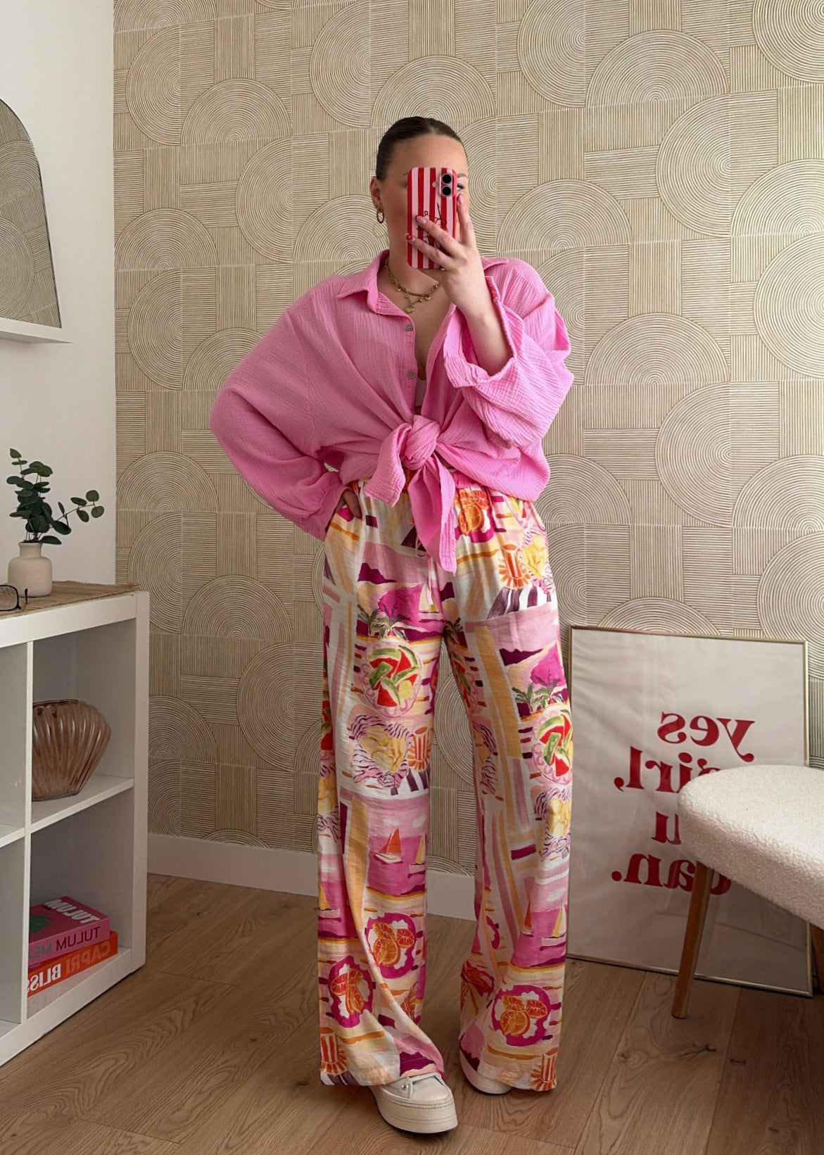Pantalon fluide rose - VINTAGE