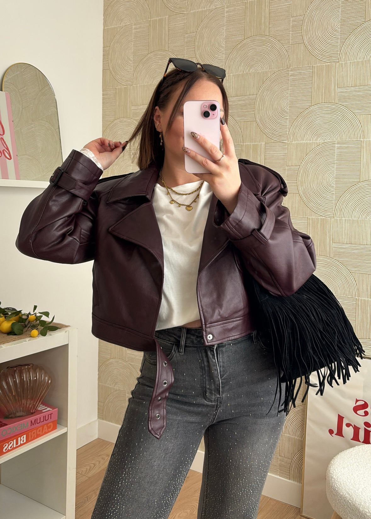 Veste burgundy - ELIZIA