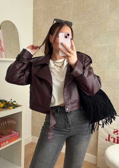 Veste burgundy - ELIZIA