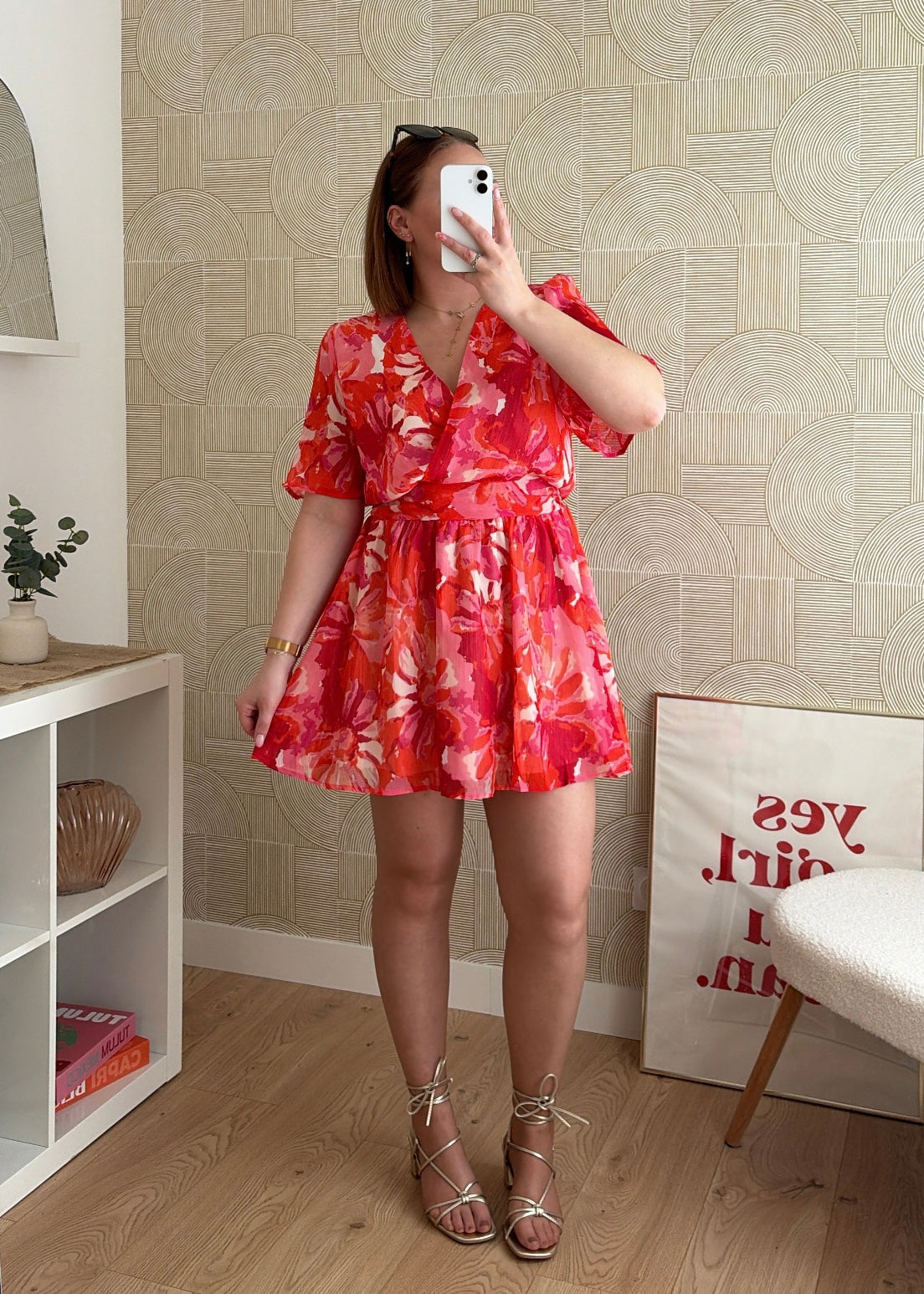 Robe courte rouge - NAOMY