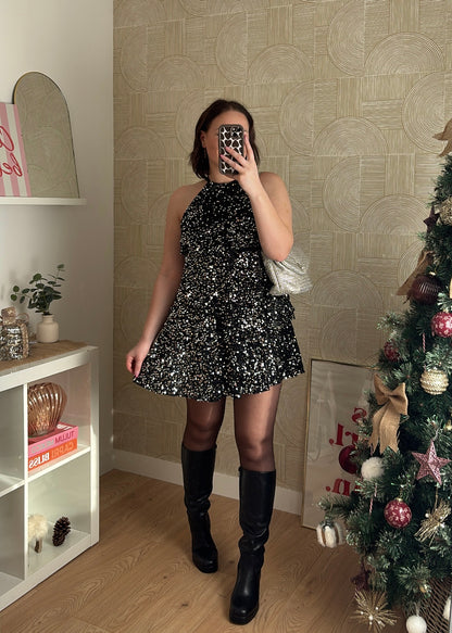 Robe à sequins silver "L'INCROYABLE"