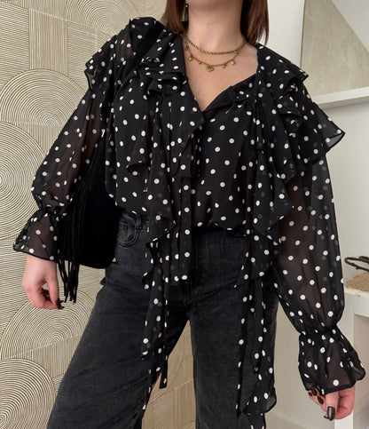 Blouse noire - SAMMIA