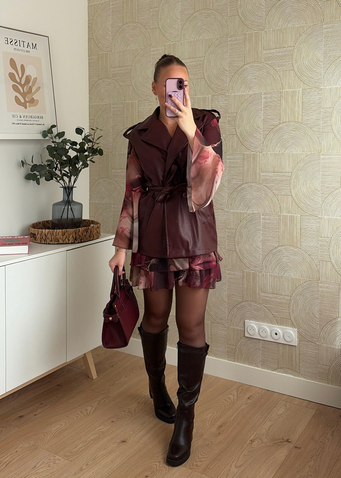 Trench bordeaux - SARLA