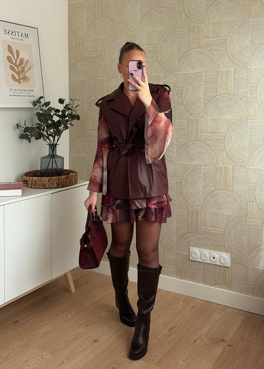 Trench bordeaux - SARLA