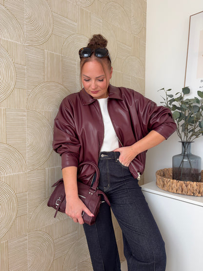 Veste bomber burgundy - NAÏLA