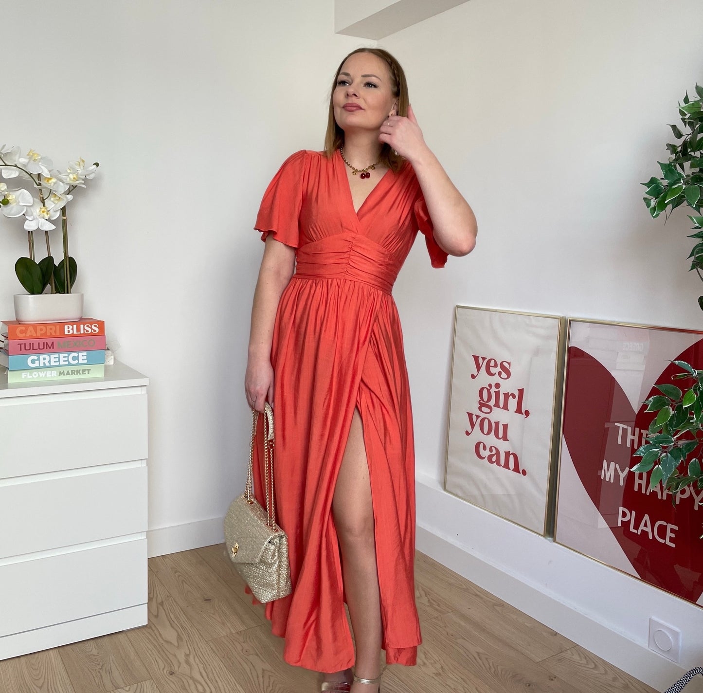 Robe corail AIMÉE