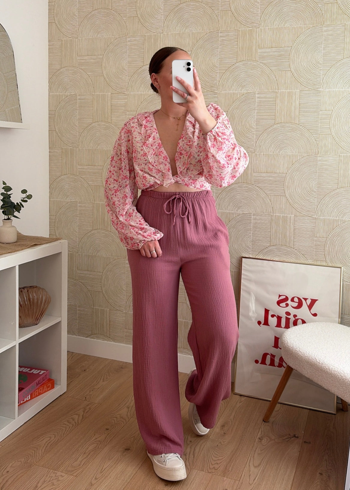 Pantalon rose - GAZE DE COTON